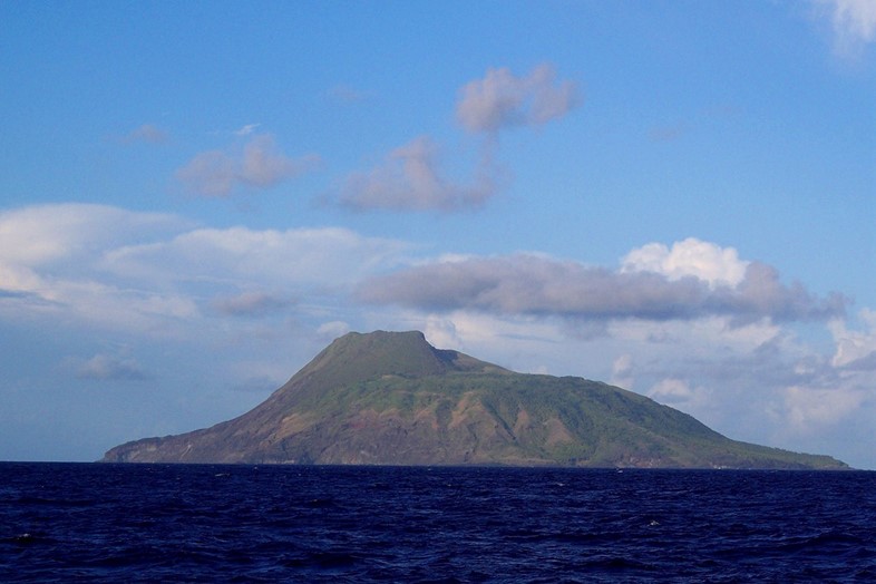 Sarigan Island in the Marianas.