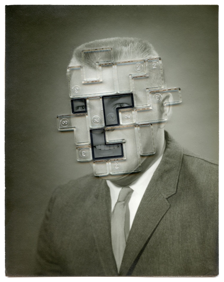 Julie-Cockburn,-Greyscale,-2016,-Found-Photograph,