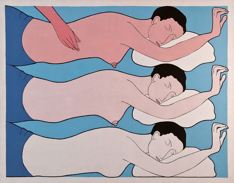 John-Wesley,-Dream,-1972,-acrylic-on-canvas,-100-x