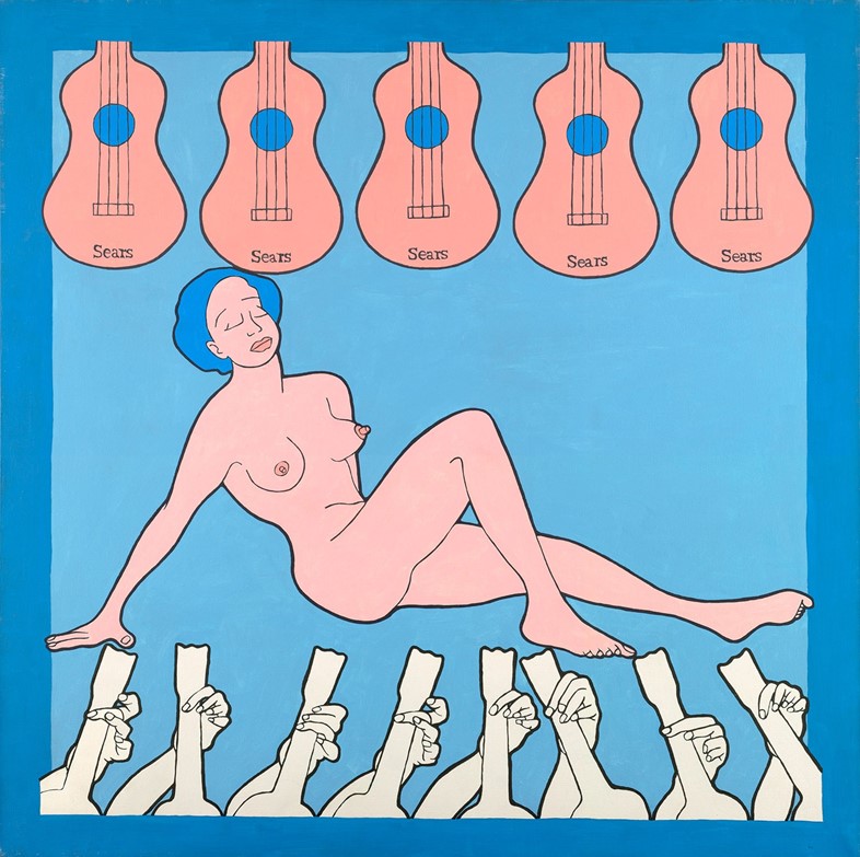 John-Wesley,-Mail-Order-Blues,-1972,-acrylic-on-ca