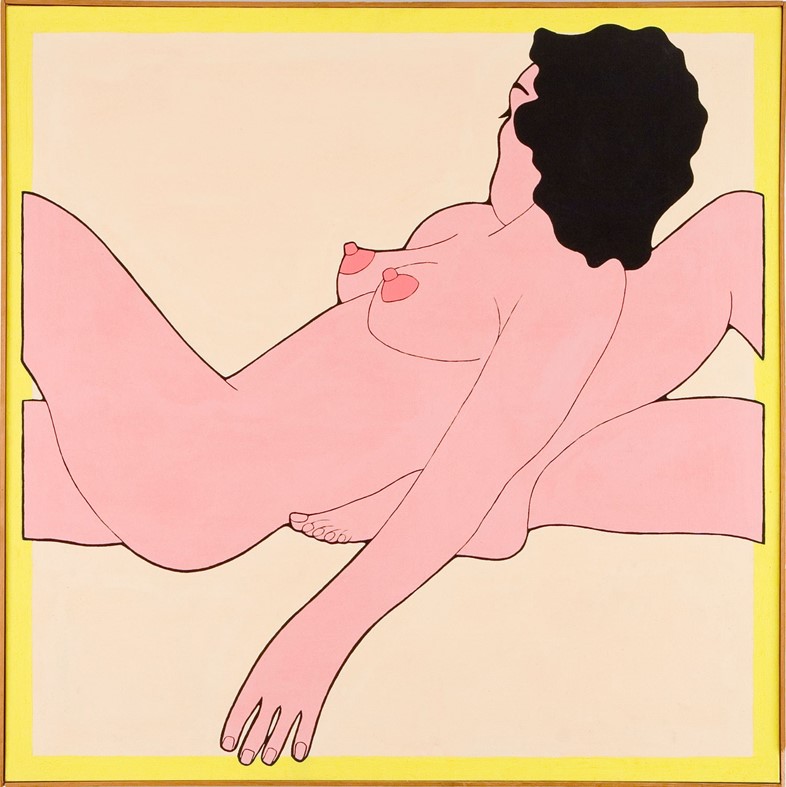 John-Wesley,-Sleep,-1971,-acrylic-on-canvas,-111.7