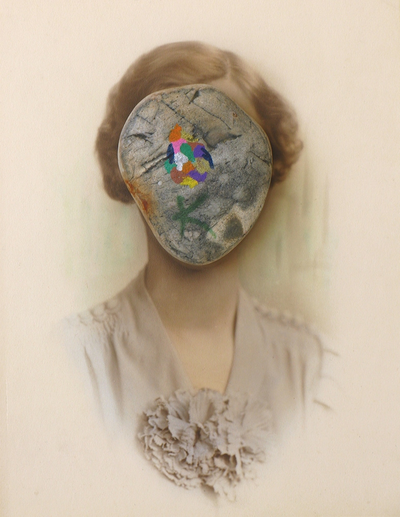 Julie Cockburn, Jewel, 2016, Found Decorated Stone