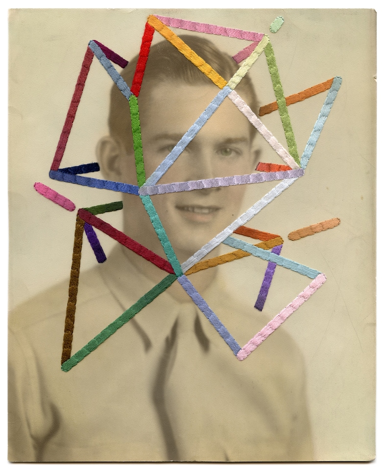 Julie Cockburn, Pipe Dreamer, 2016, Hand embroider