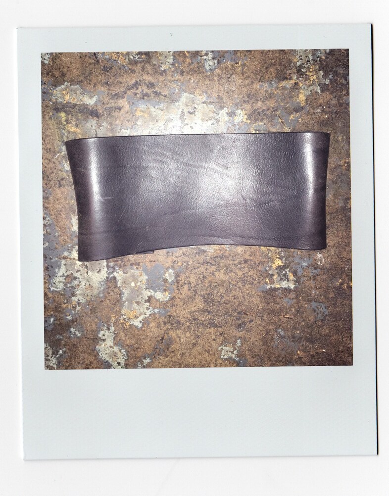 Oversized leather belt, 1996