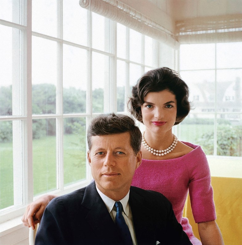 A portrait of Jackie and JFK , Yellow Room, 1959