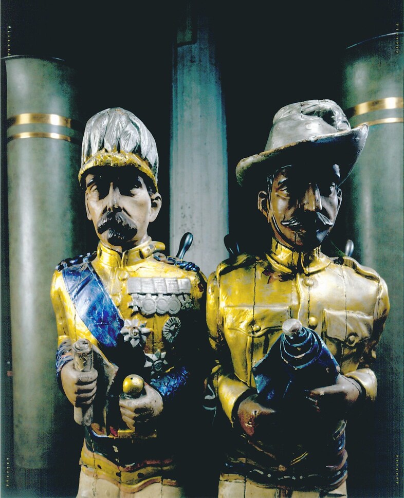 2-Fairground-Carved-Figures-in-Andy-Warhol&#39;s-Wareh