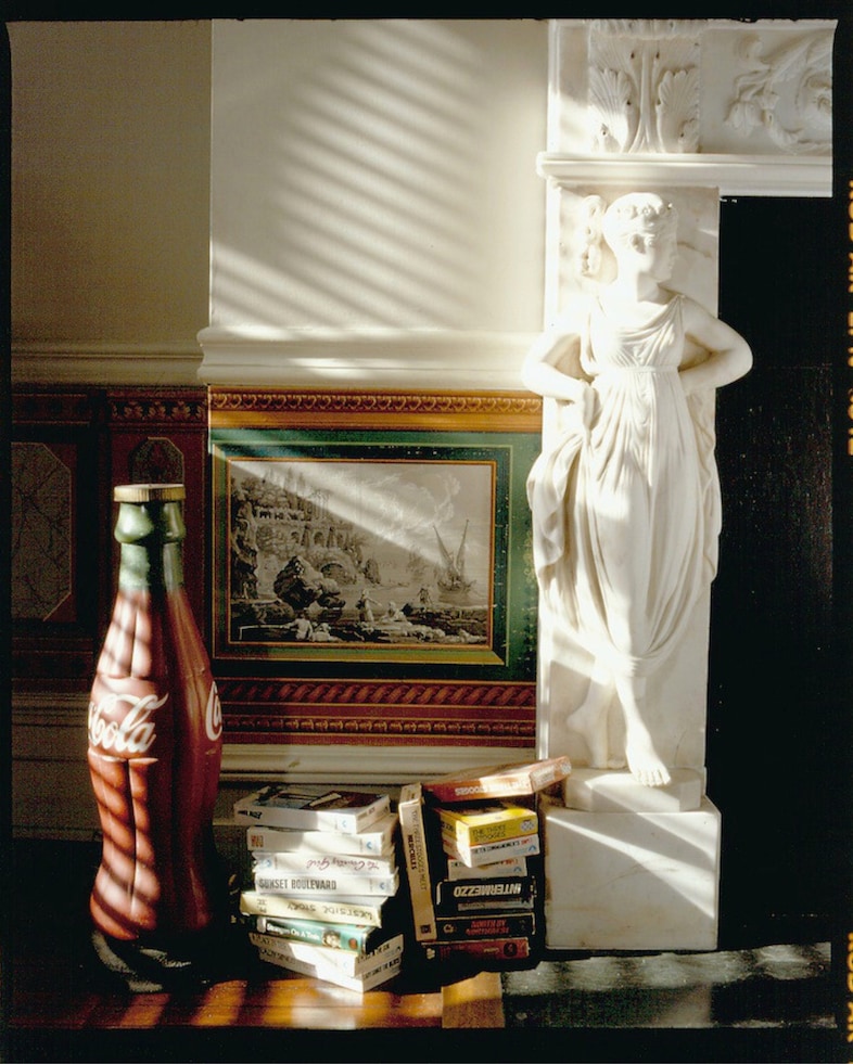 Andy-Warhol&#39;s-Coke-Bottle-and-VHS-Movies,-In-Bedro