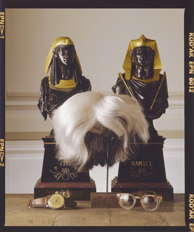 Andy-Warhol&#39;s-Longines-Watch-Wig-&amp;-Glasses