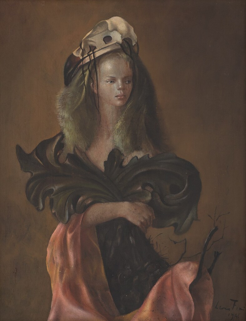 Leonor-Fini_Portrait-de-Femme-aux-Feuilles-D_acant