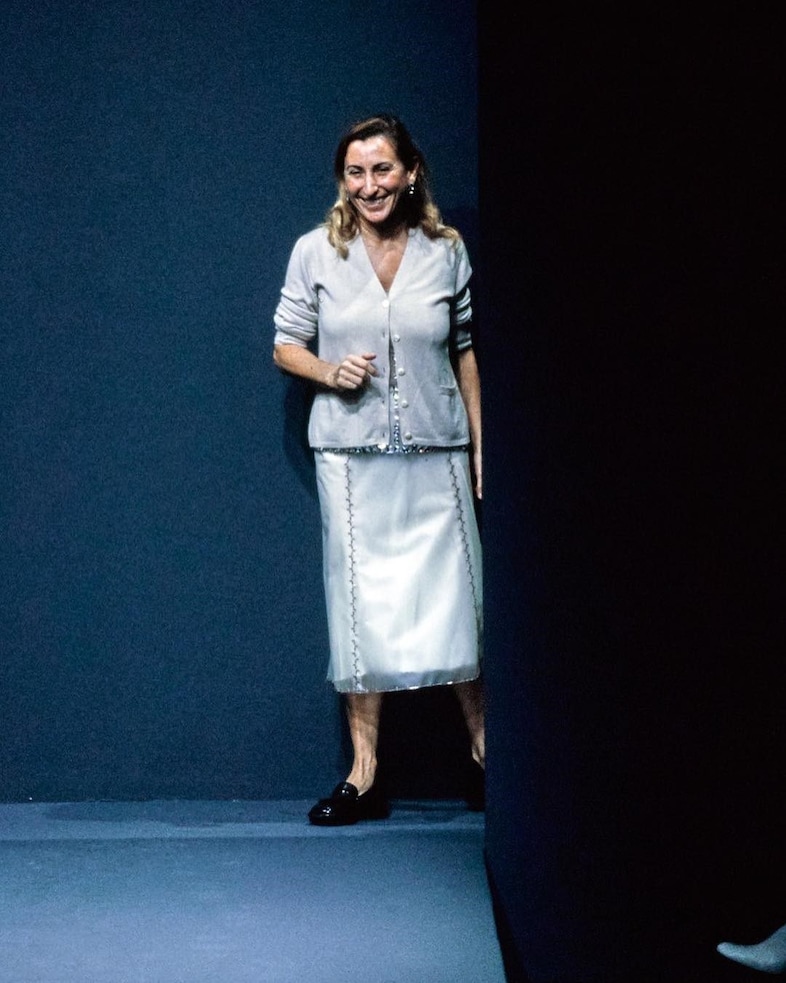 Prada archive instagram account fashion show campaign miucci