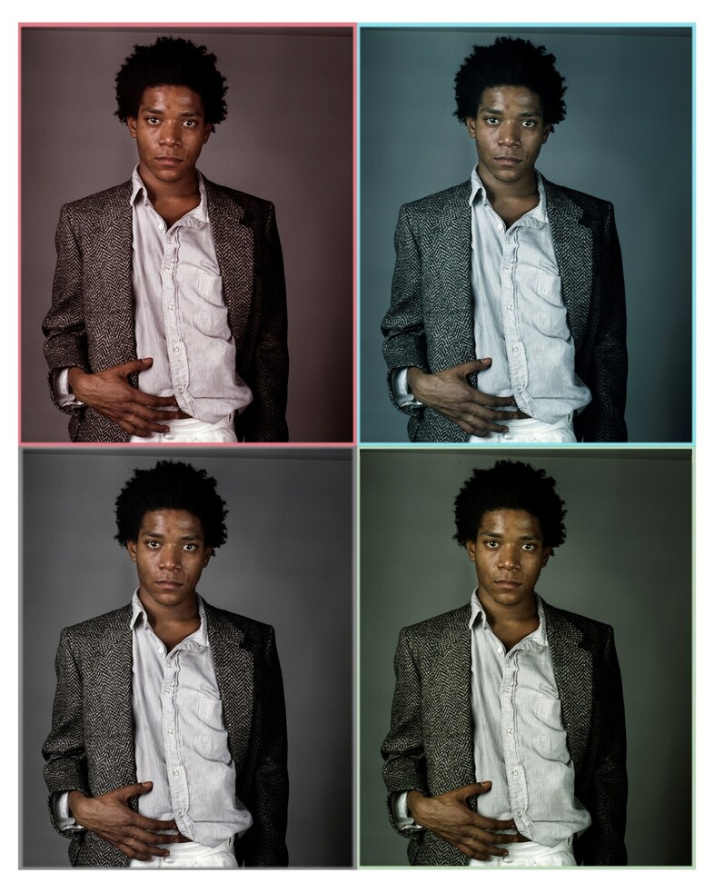 Jean Michel Basquiat fashion style studio Richard Corman