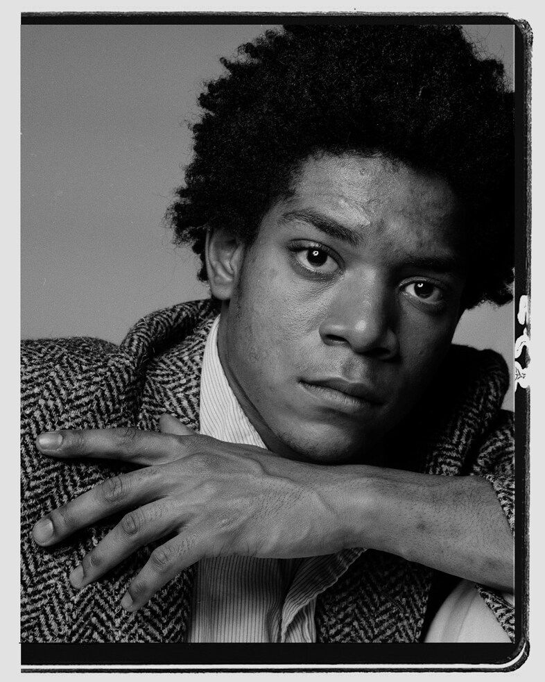Jean Michel Basquiat fashion style studio Richard Corman