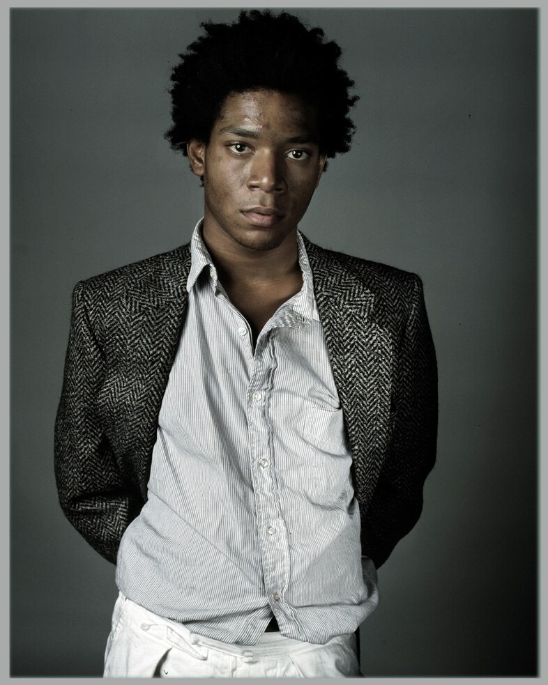 Jean Michel Basquiat fashion style studio Richard Corman