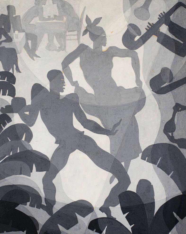 19. Aaron Douglas, Dance, c. 1930, Collection of D