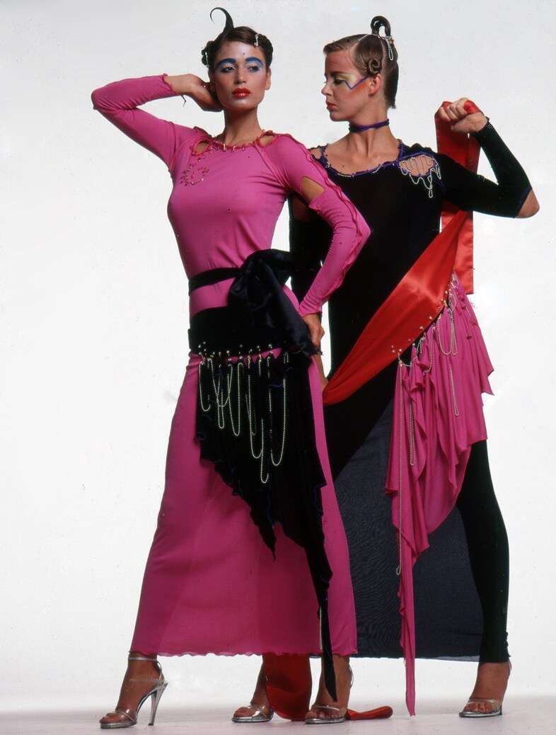 Polly-Eltes-and-Louise-de-Teliga-in-punk-ensembles
