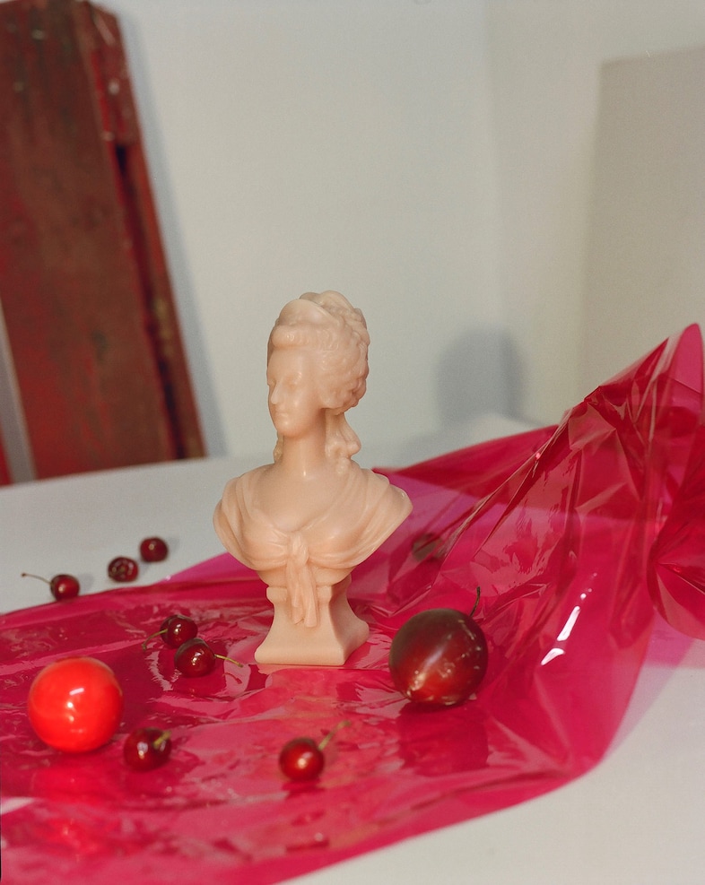 Marie Antoinette bust candle by Cire Trudon