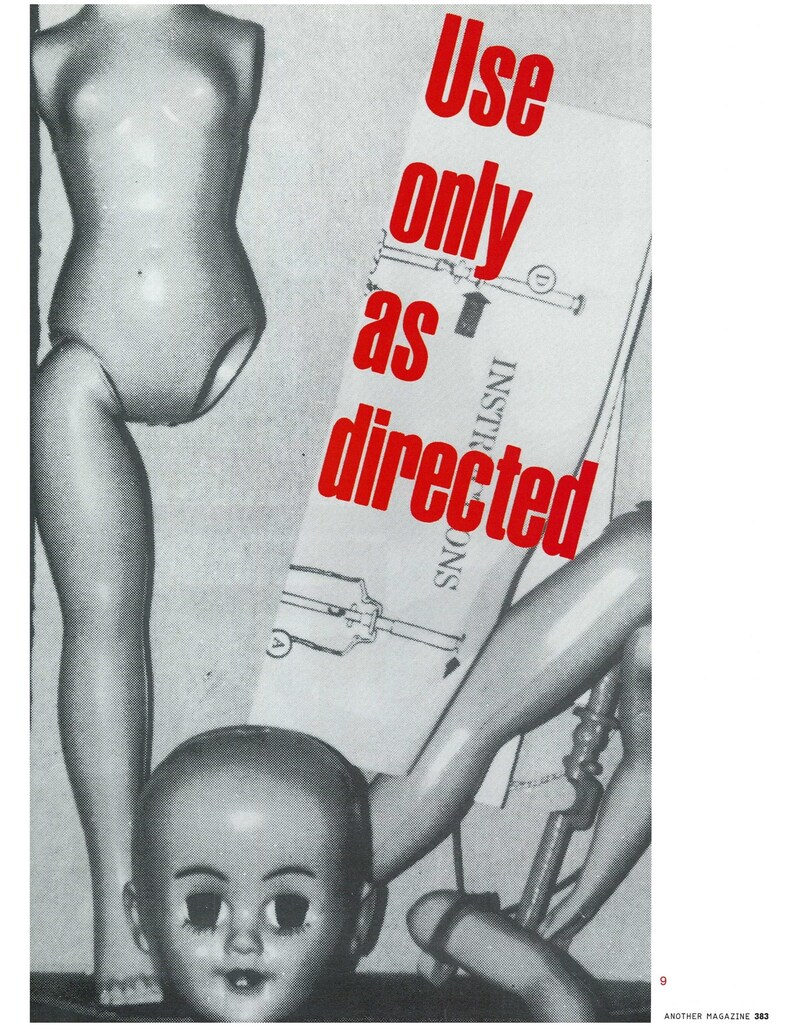 Barbara Kruger for AnOther Magazine Spring/Summer 2004