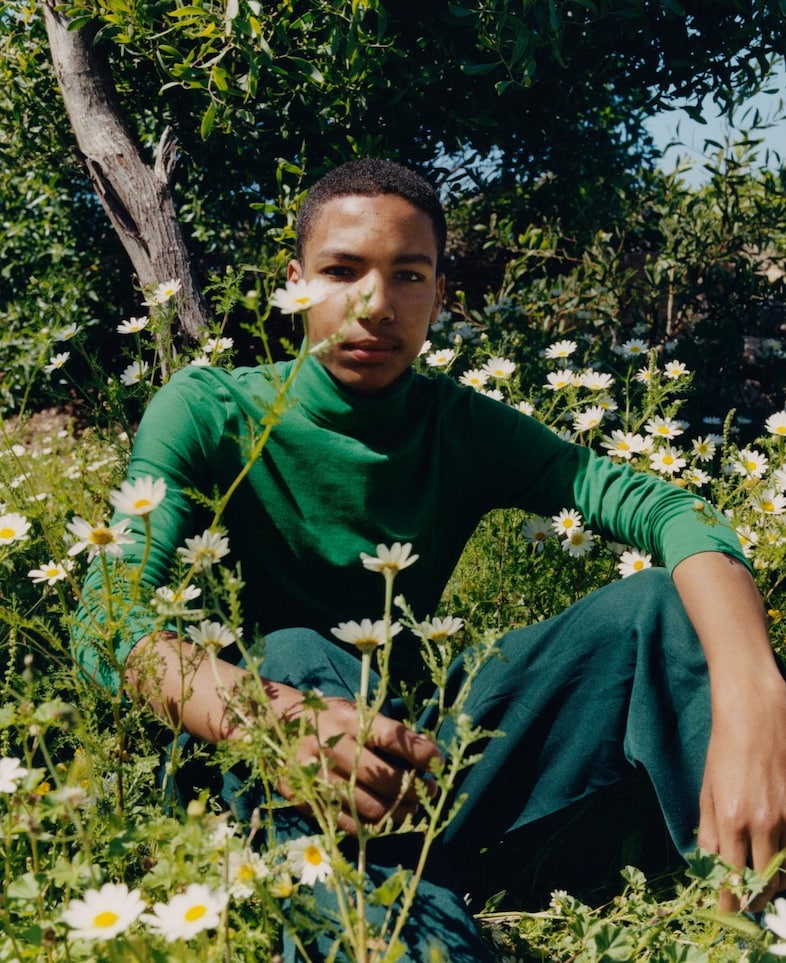 Tyler Mitchell, Untitled (Boy in Garden), Morocco, 2018