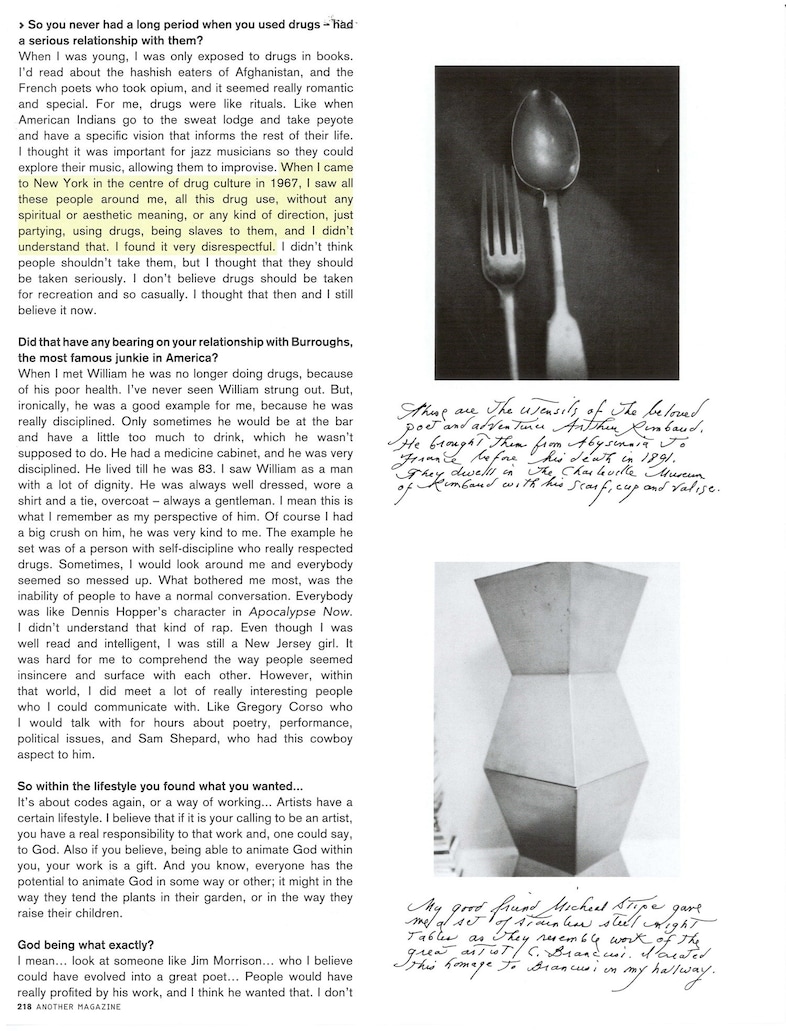 Patti Smith AnOther Magazine SS 2006 Jefferson Hack