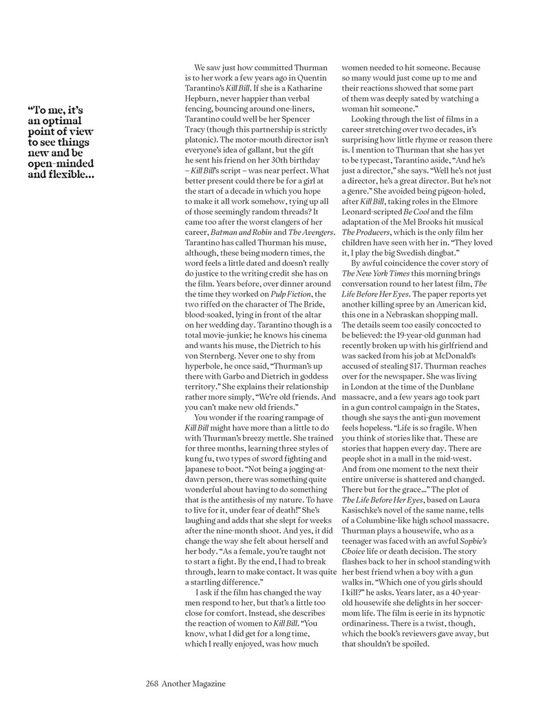 Uma Thurman AnOther Magazine Spring/Summer 2008 Craig McDean