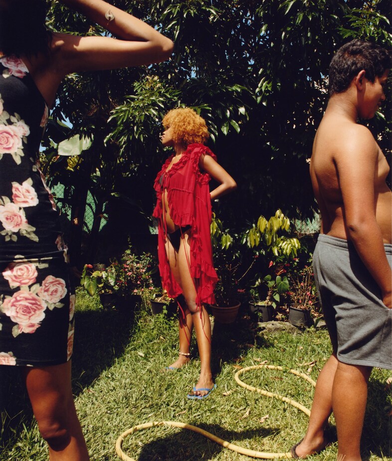 Cousins in the garden, Bras Panon, Réunion