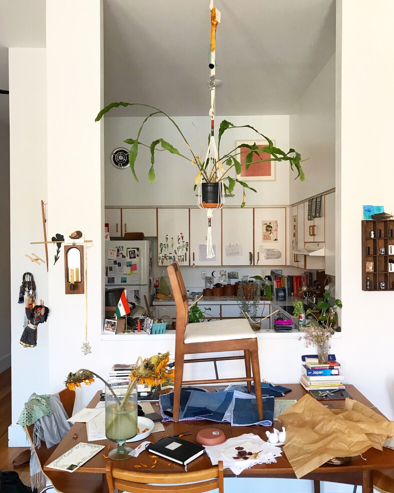 Pellavi Sen_installing orchid without ladder