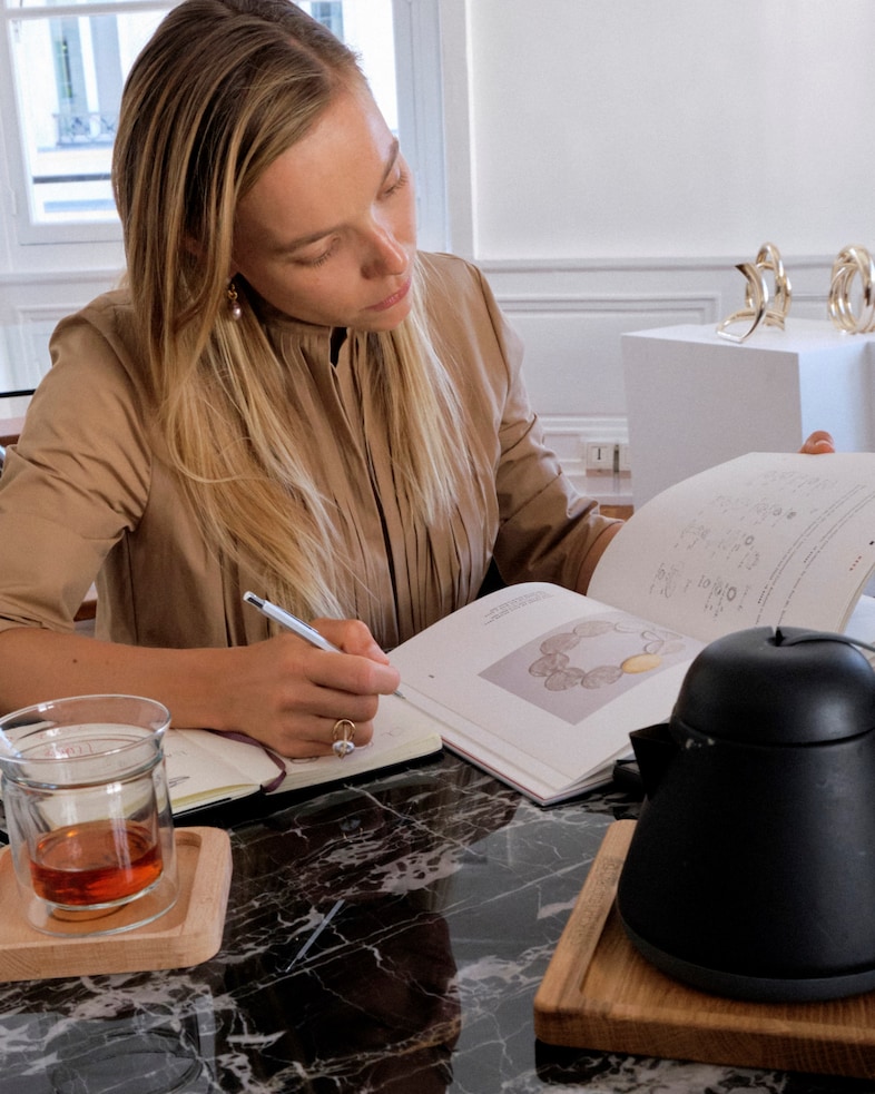 Charlotte Chesnais at MATCHESFASHION, Photographed