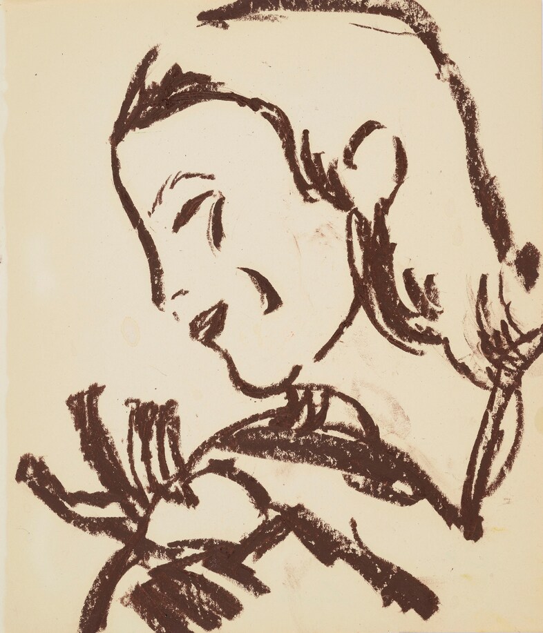 Leopolda , 2020 Oil pastel on paper 24 &#215; 20.5cm &#169; 