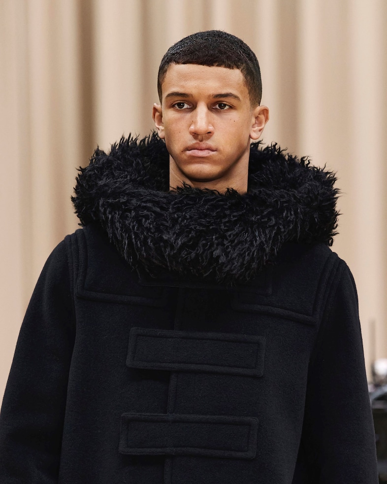 Loic backstage at the Burberry Autumn_Winter 2021 