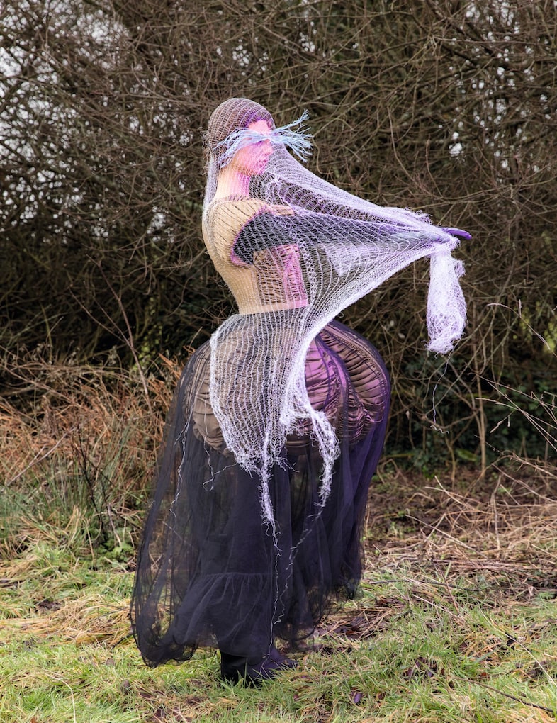 Scarecrow is Waving at  the Moon