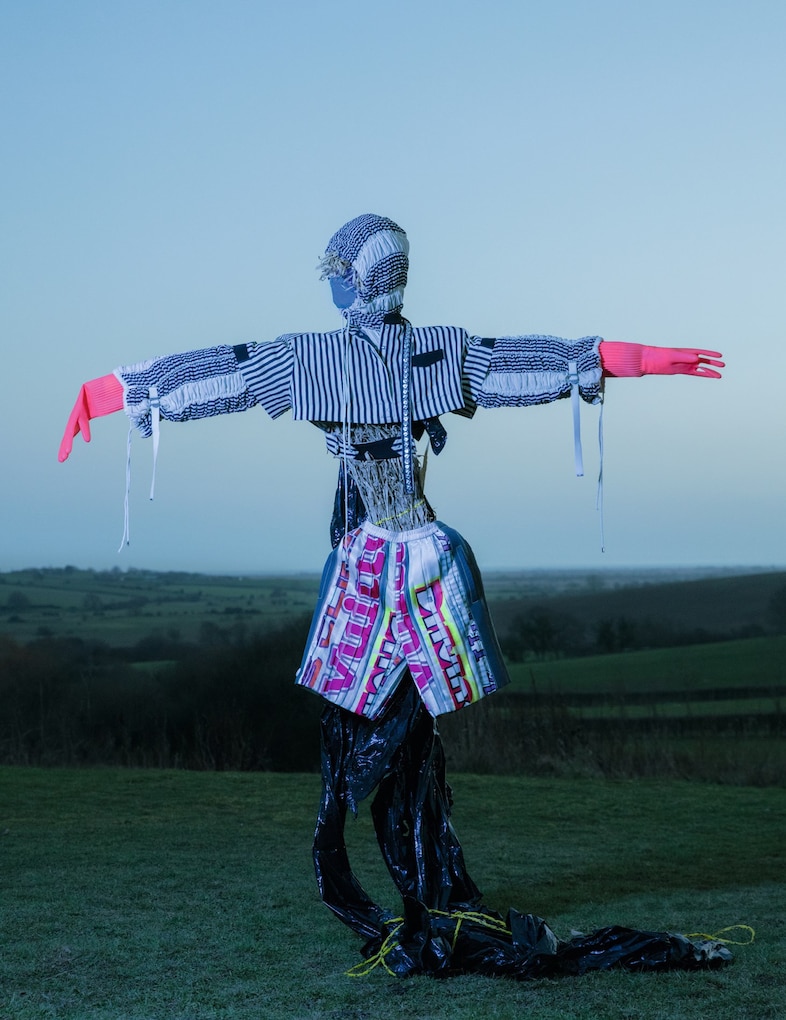 Scarecrow is Waving at  the Moon
