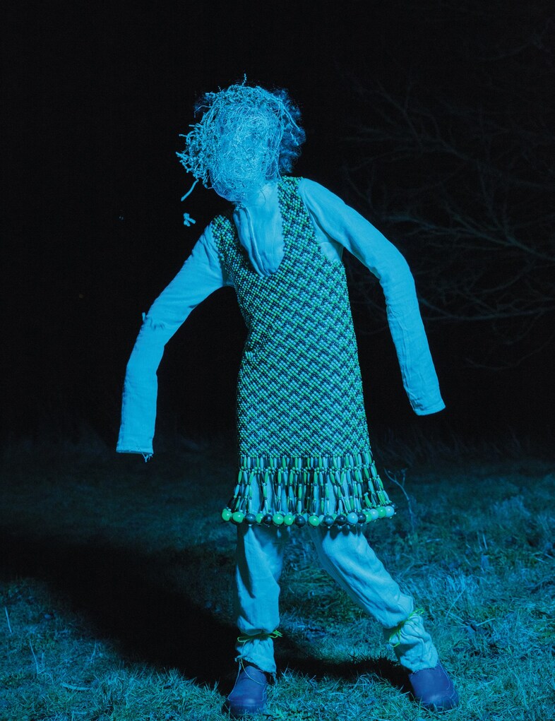 Scarecrow is Waving at  the Moon