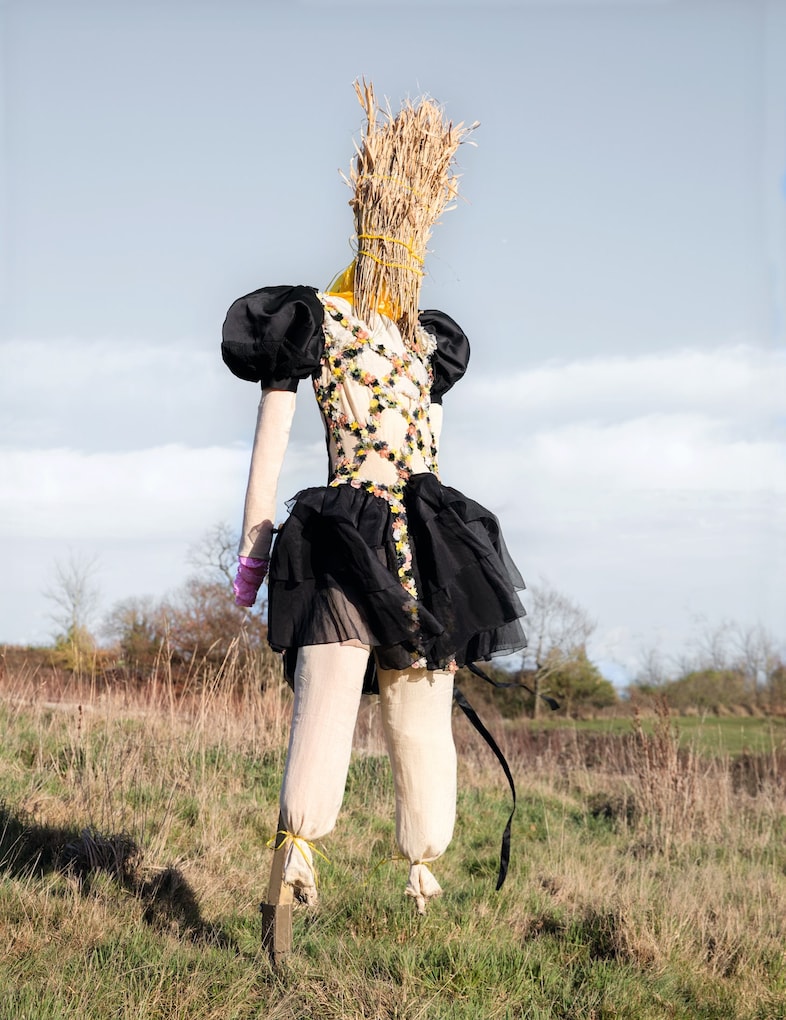 Scarecrow is Waving at  the Moon