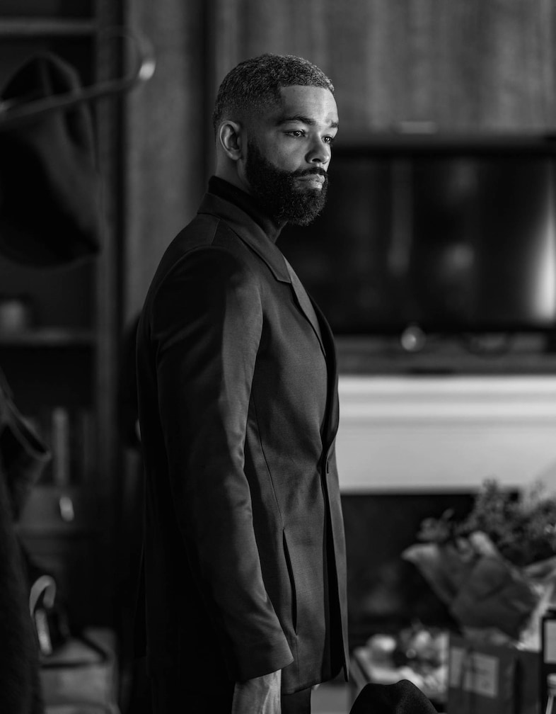 Getting Ready for the BAFTAs Kingsley Ben-Adir Dior