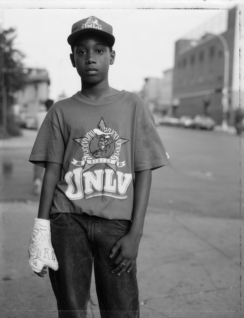 Dawoud Bey. ‘A Boy with a Cast’, Brooklyn, NY 1988, from Str