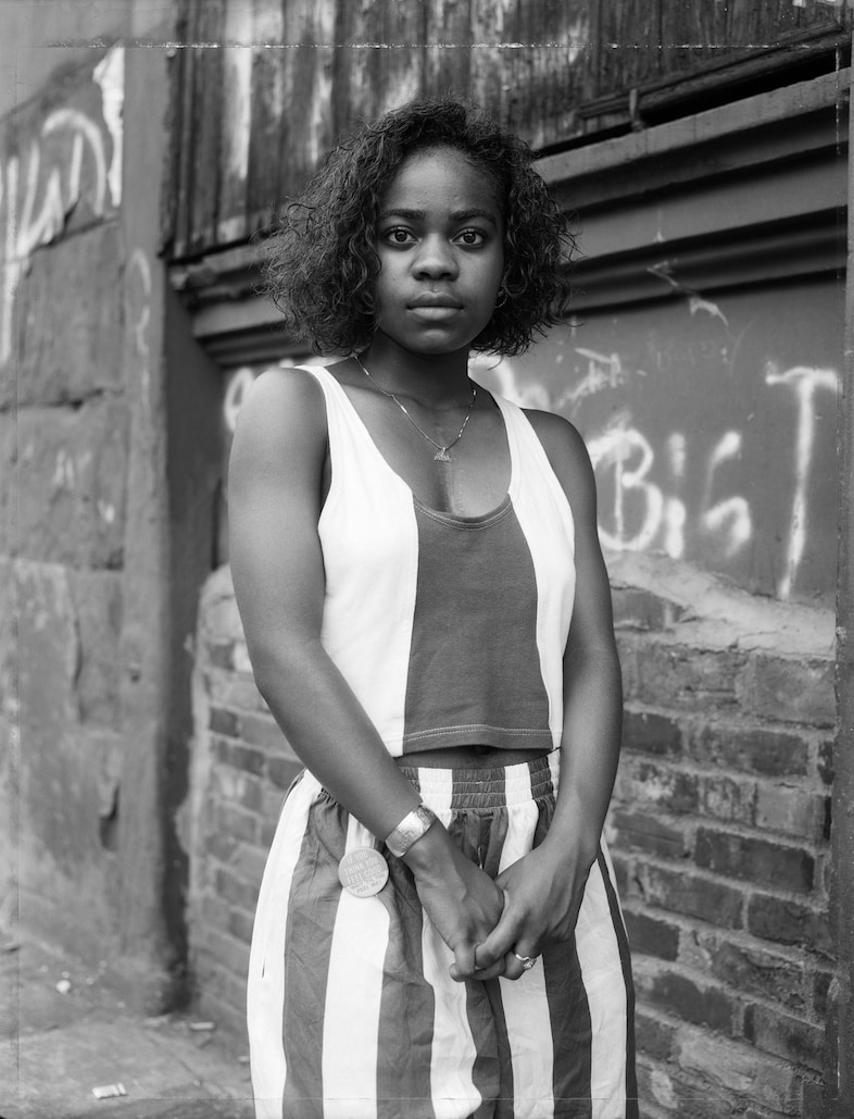 Dawoud Bey. ‘A Girl and a Graffitied Wall’, Brooklyn, NY 198
