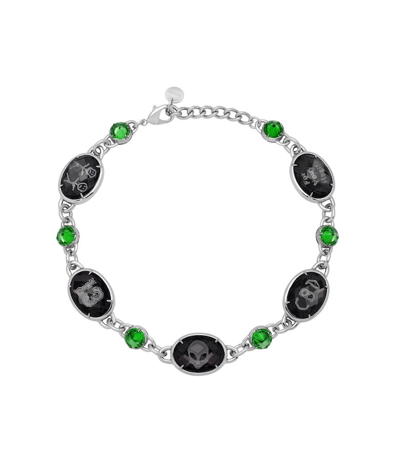 JIWINAIA 01_Spiky Quartz Necklace Green