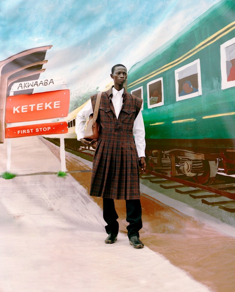 Manju x Burberry selection Look 5.4