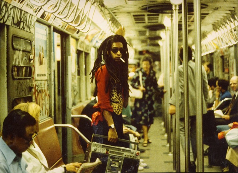Don Letts on the New York subway 1981. CREDIT LISA