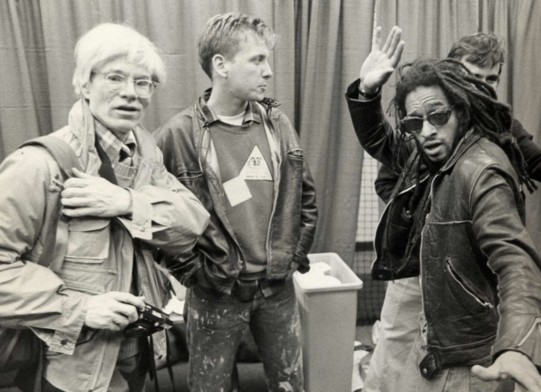 Kung Fu and Cake with Andy Warhol, backstage at Sh