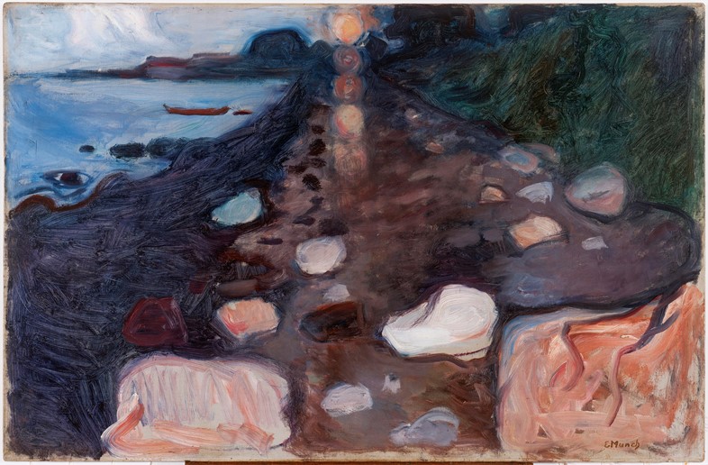 Edvard Munch, (1863-1944), Moonlight on the Beach,