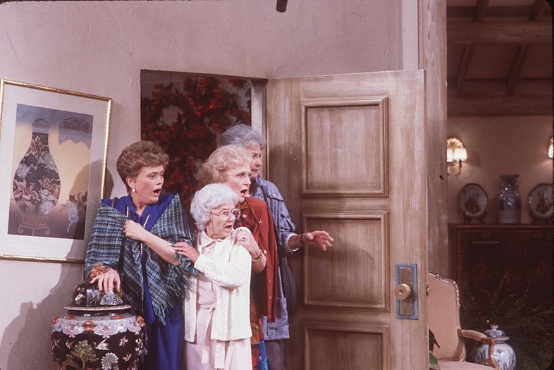 Roe McClanahan, Estelle Getty, Betty White and Bea Arthur in