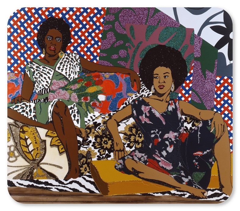 Mickalene Thomas, A Moment’s Pleasure #2, 2008. © 