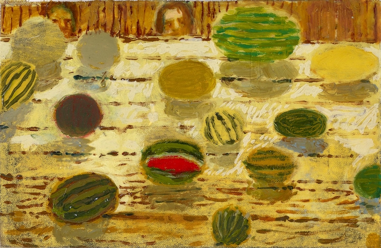 Andrew Cranston_'Melons and heads'_2017_oil and va