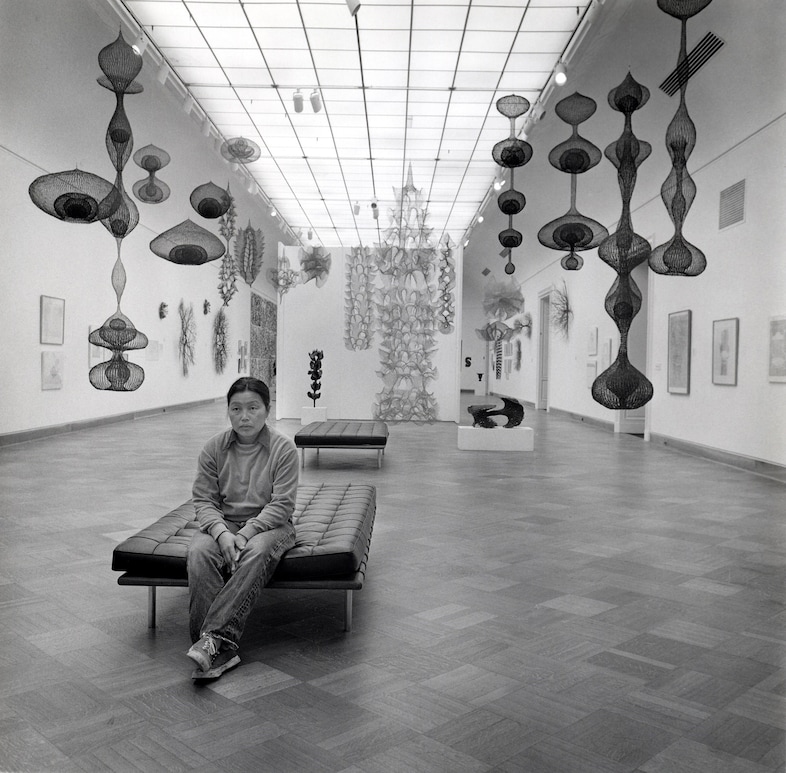 Ruth Asawa at Ruth Asawa: A Retrospective View, 1973