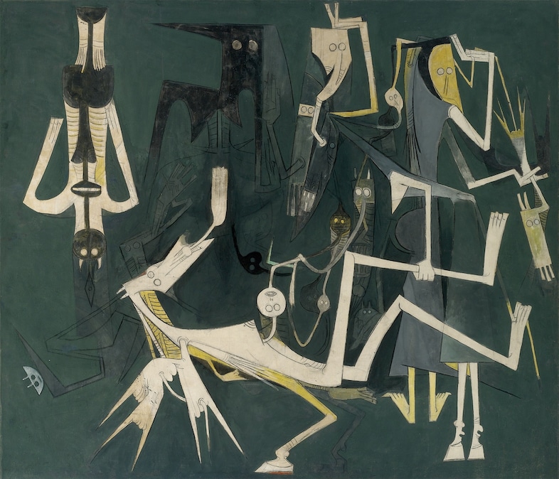 Wifredo Lam, Les Abalochas dansent pour Dhambala, 1970