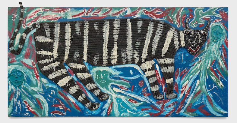 Thornton Dial, If the Tiger Knew He Had So Many Friends He W