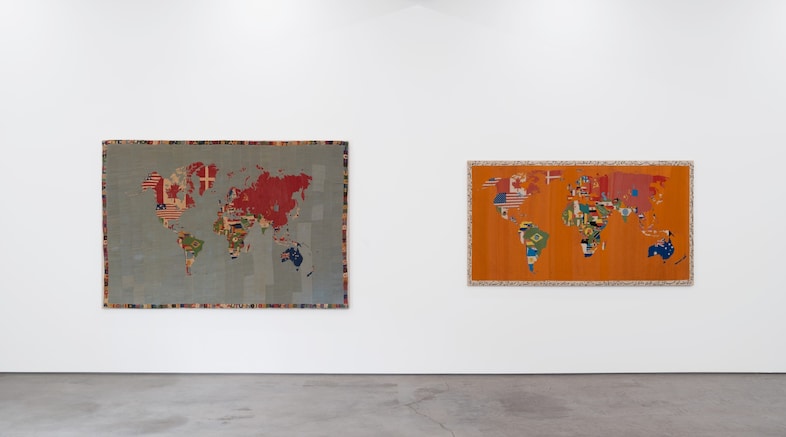 Alighiero Boetti, Mappa ( Map ), 1972 and Mappa ( Map ), 198