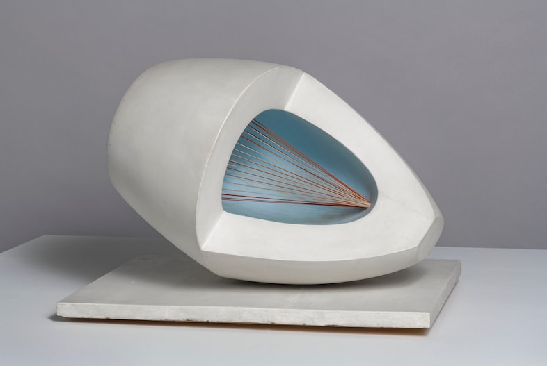 Barbara Hepworth, Sculpture with Colour (Oval Form) Pale Blu