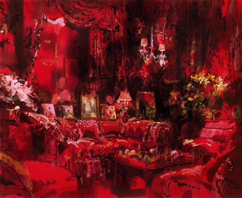 Diana Vreeland, Garden in Hell sitting Room by Jeremiah Good